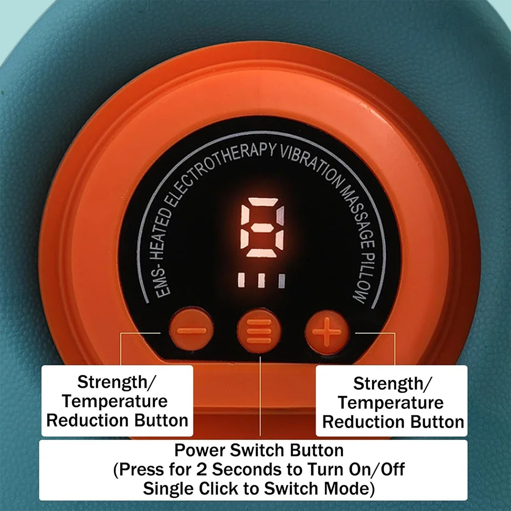 Electric Cervical Massager Neck Stretcher Chiropractic Traction Head Acupoint Ma