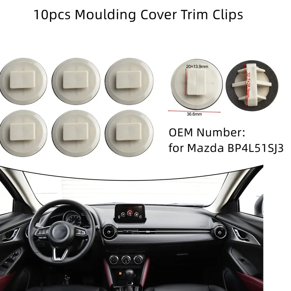 Clip Parafango Auto - Set Da 50 Pezzi In Plastica POM - Per Protezione Portiere E Soglie