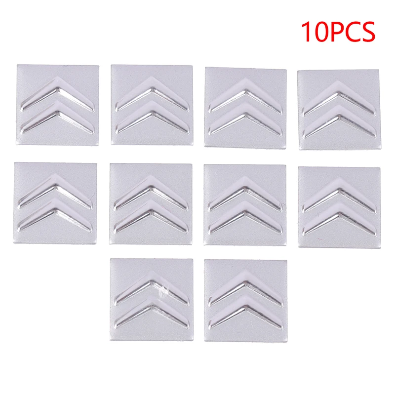 10 Pcs 16Mm Car Key Shell Square Emblem Symbol Sticker Per Psa 208 308 2008 3008 508 C 2 3 4 Smi Ds