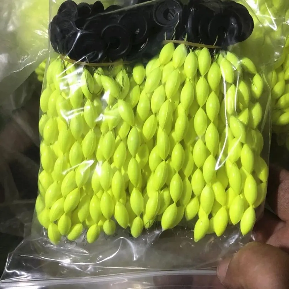 Flotteur coulissant EVA oval ressort pêche crappie silure perche dorée poisson-chat