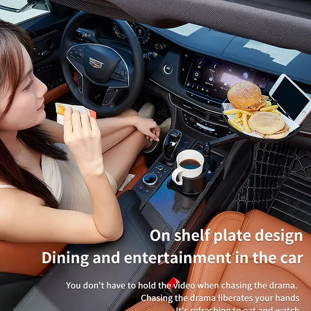 Multifunktion ale Auto Becher halter Tablett Tisch 360 ° schwenkbar  einstellbar Auto Essen Tablett Tisch für Becher halter Handy halterung