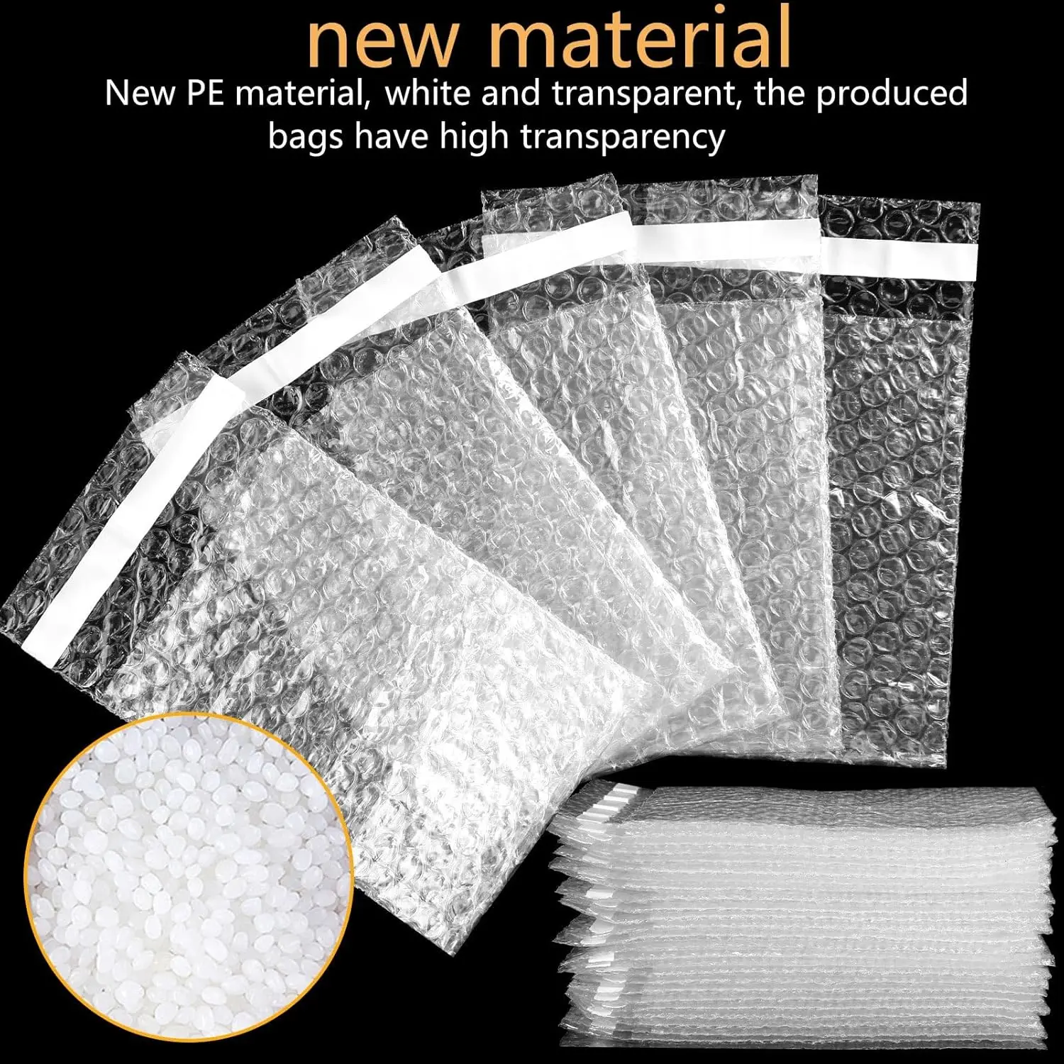 Transparent Bubble Mailers Self-sealing Plastic Shockproof Shipping Bag Self-adhesive Bubble Foam Packing Bags Cushioning Bag