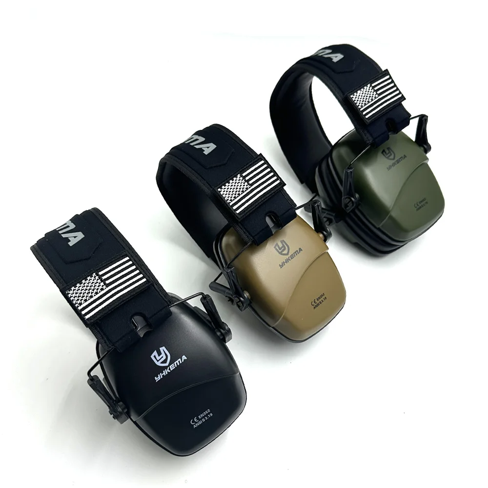 Casque antibruit 25 dB NRR ajustable sur tête, protection auditive pour chantier.