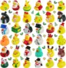 2/6/12PC Christmas Rubber Ducks, Bath Rubber Ducky Toys Cute Holiday Rubber Ducks Ducking for Holiday Celebrations Party 1
