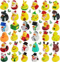2/6/12PC Christmas Rubber Ducks, Bath Rubber Ducky Toys Cute Holiday Rubber Ducks Ducking for Holiday Celebrations Party 1