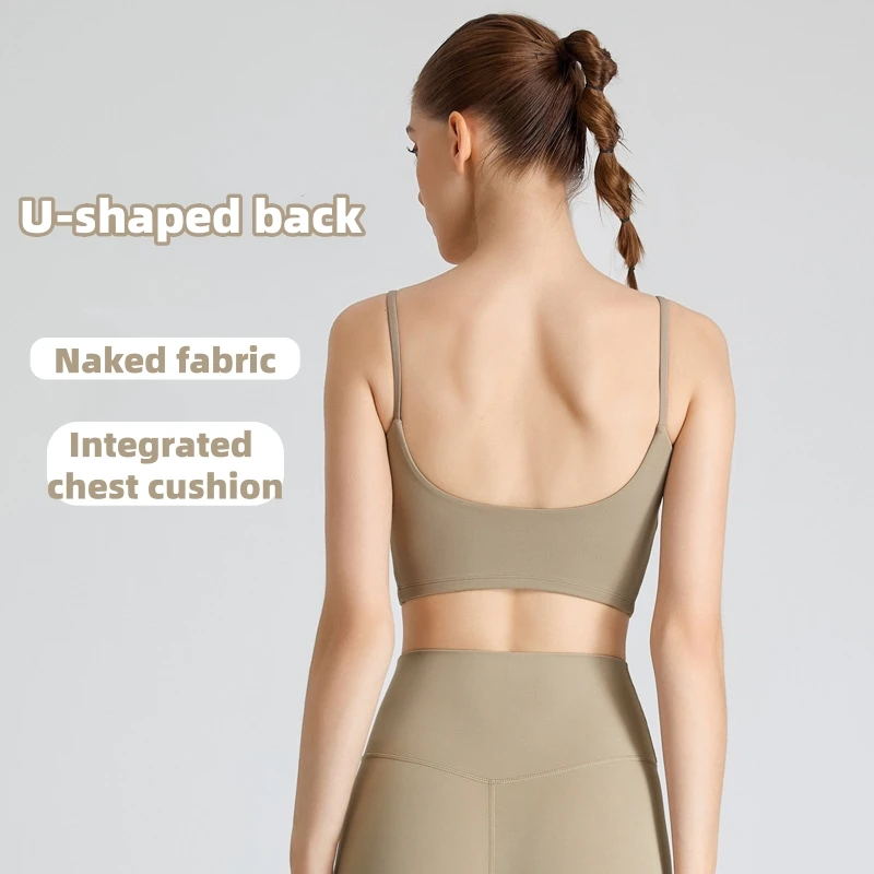 Sports Bra Top for Women, Push Up, Fixed Padded, Push Up Tops, Fitness Vest, Running, Gym Bra, Yoga, Breathable Sports Underwear