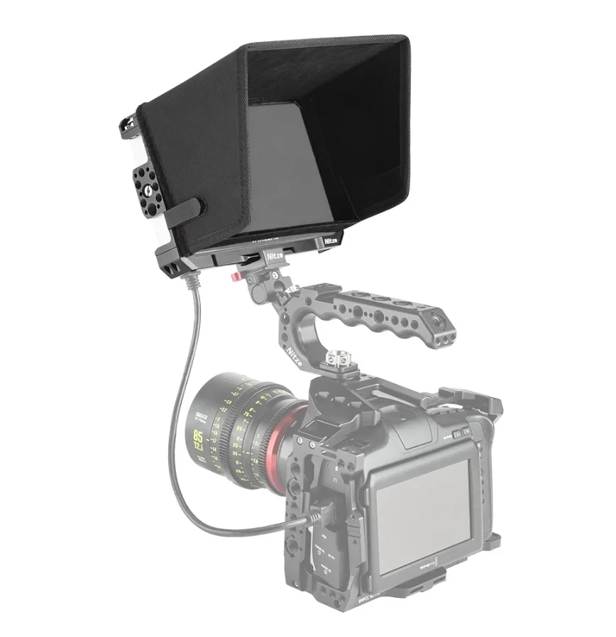 Nitze Aluminum Cage With Sunhood For SmallHD Cine 7 / Indie 7