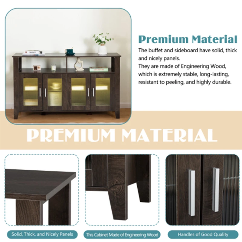 DrawerDresser cabinet,barcabinet,BuffetSideboard,StorageCabinet,Buffet Server Console Tablestorge,changhong glass door,Gery