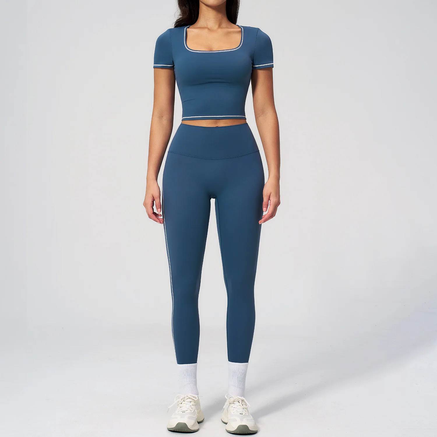 Yoga Sport Outfit For Woman Fitness Women's Two Pieces Pant Sets Suits Tracksuit Sportswear Woman Gym Yoga Workout Clothes 3