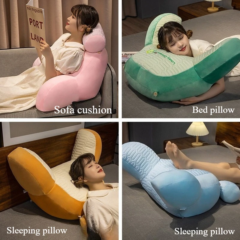 Latex style bedside cushion,Soft Reading Pillowsoft, big backrest bed pillow, sofa pillow bed reading,Ergonomic Reading Pillow