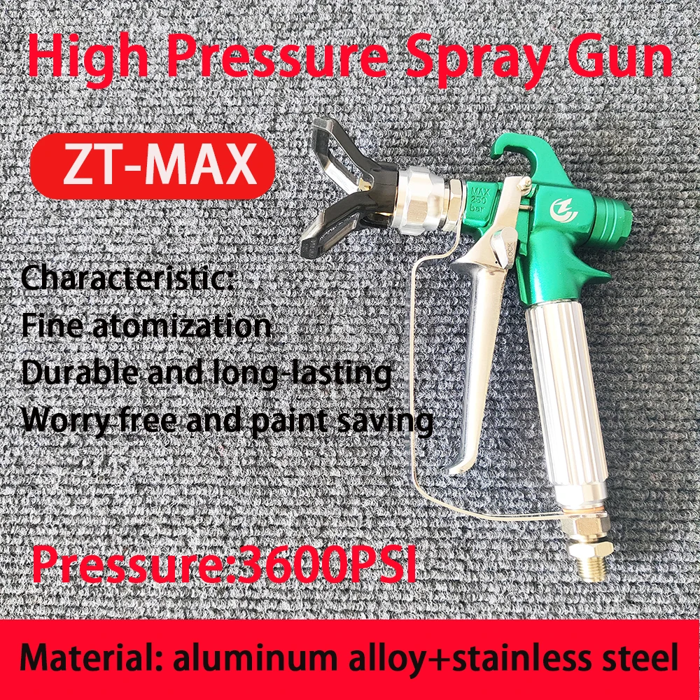 7250PSI Airless Paint Spray Hose Kit Spray Gun 1/4 BSP High Pressure Double-Layer Fiber-Nylon Tube w/ 517 Tip and Tip Guard ﻿