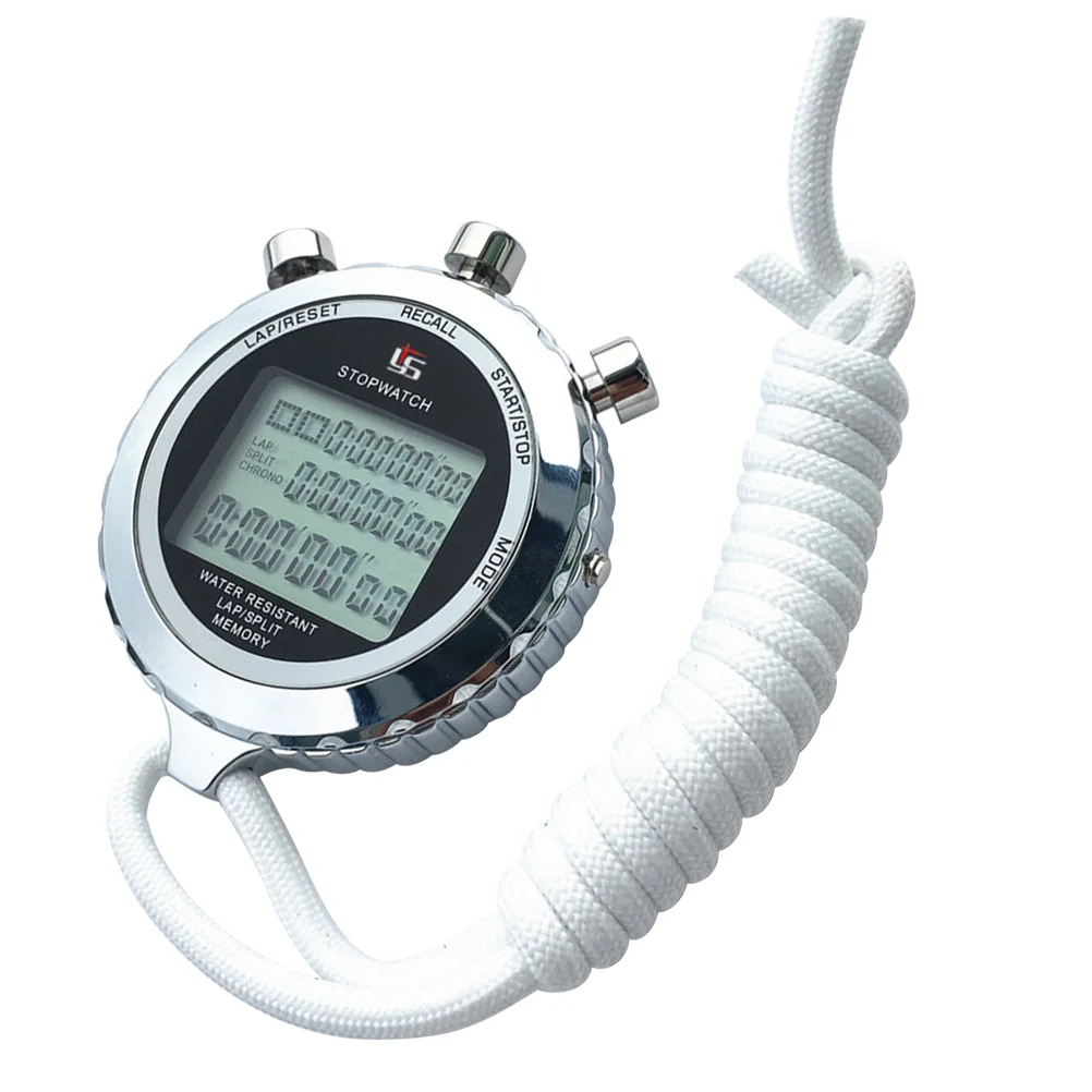 

Stopwatch LCD Chronograph Counter Liquid Crystal Digital Timer Handheld Electronic