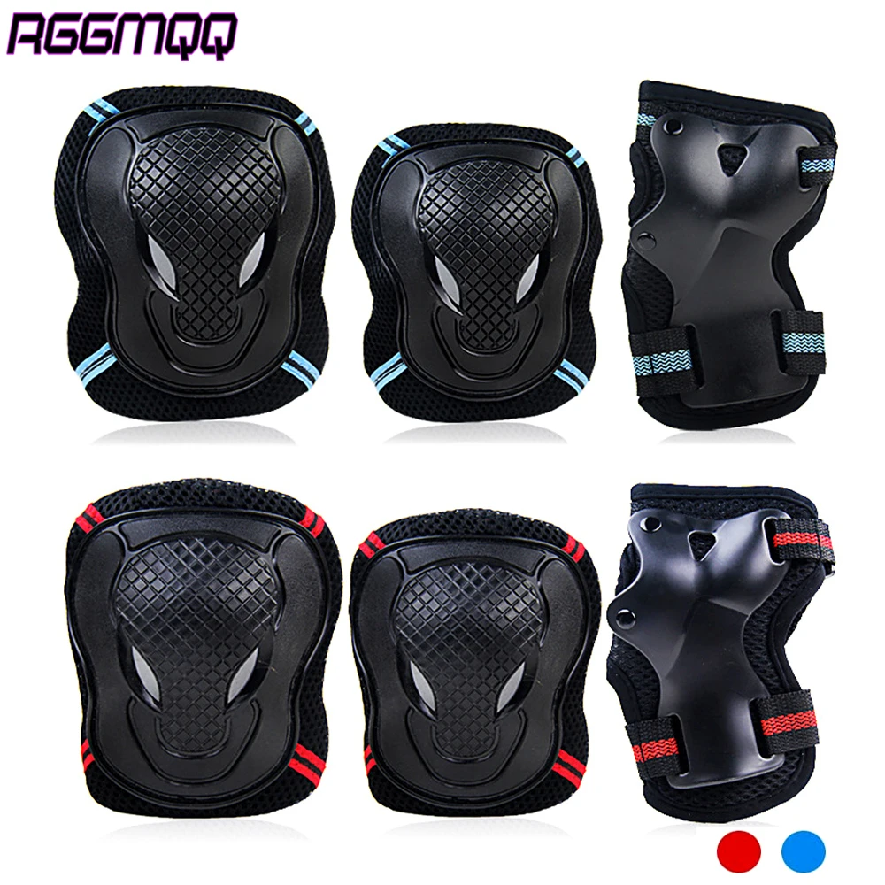 6PCS Knee & Elbow Pads Set with Wrist Guards Multi-Sport Protective Gear for Kids/Adults Cycling Skating Riding Safety