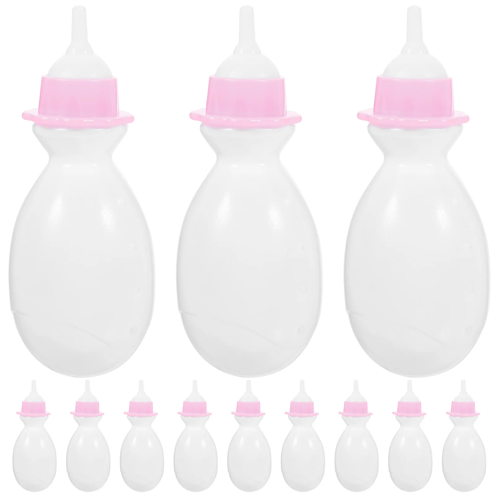 

12 Pcs Baby Bottle Toys Kids Role Play Props Miniature Bottles Girls Juice