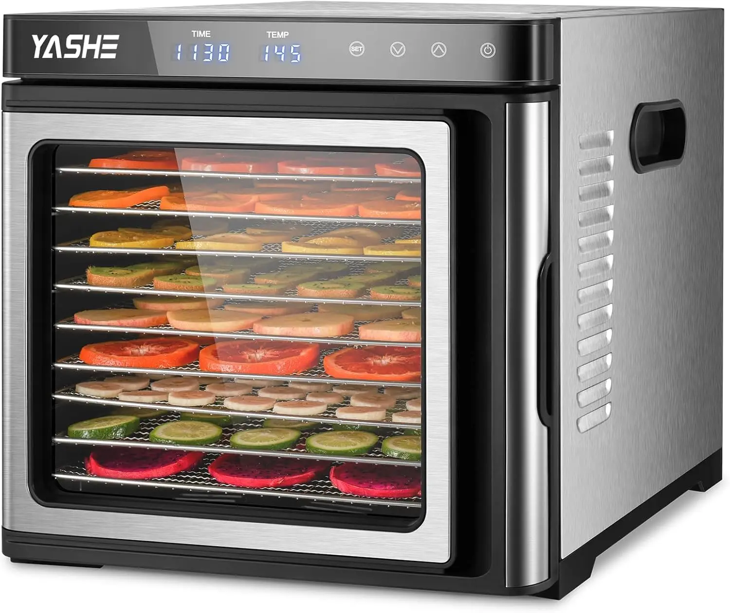 Steel Food Dryer, 1000W Dehydrators for Food and Jerky, Herbs, Meat, Fruit, Dog Treats