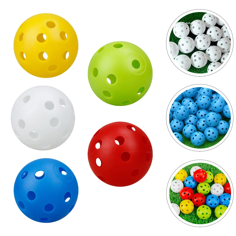 

50 Pcs Driving Range Balls Golf Practice Indoor Training Hollow-out for Golfing