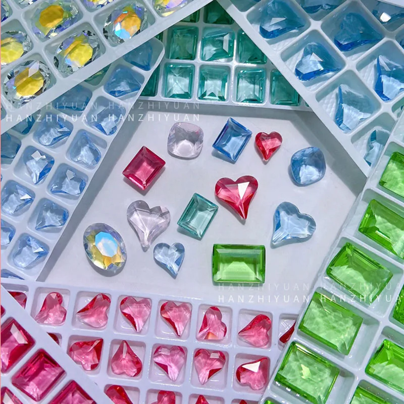 

10 шт., декоративные блестящие 3d-аксессуары для ногтей