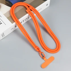Vibrant Candy Color Adjustable Crossbody Phone Lanyard - Other (Orange)