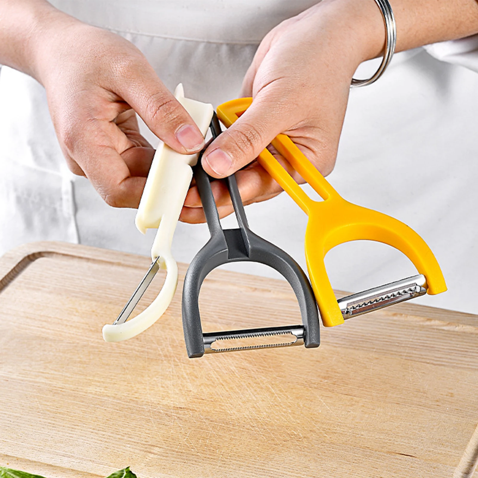 3-in-1 Non-slip Vegetable Peeler Easy Storage And Wash Lightweight For Household Kitchen Use