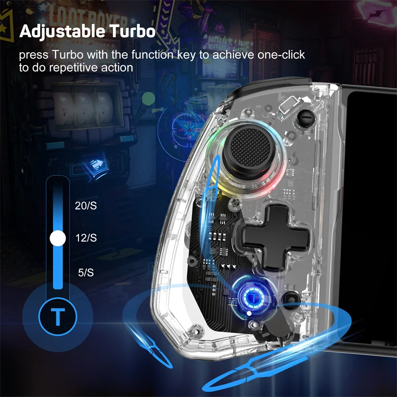 2025 NEW KS44 JoyPad Gamepad For Nintendo Switch wireless Controller games 6Axis Controllers with Grip Support Wake-up Funct