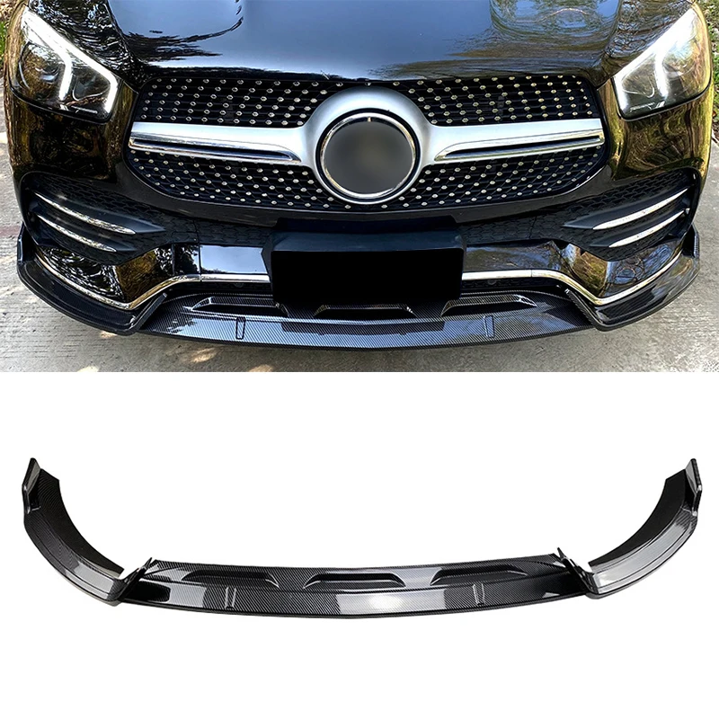 

Car Front Bumper Lip Spoiler For Mercedes-Benz GLE-class W167 C167 GLE350 GLE450 GLE53 AMG 2020-2023 Front Bumper Protector