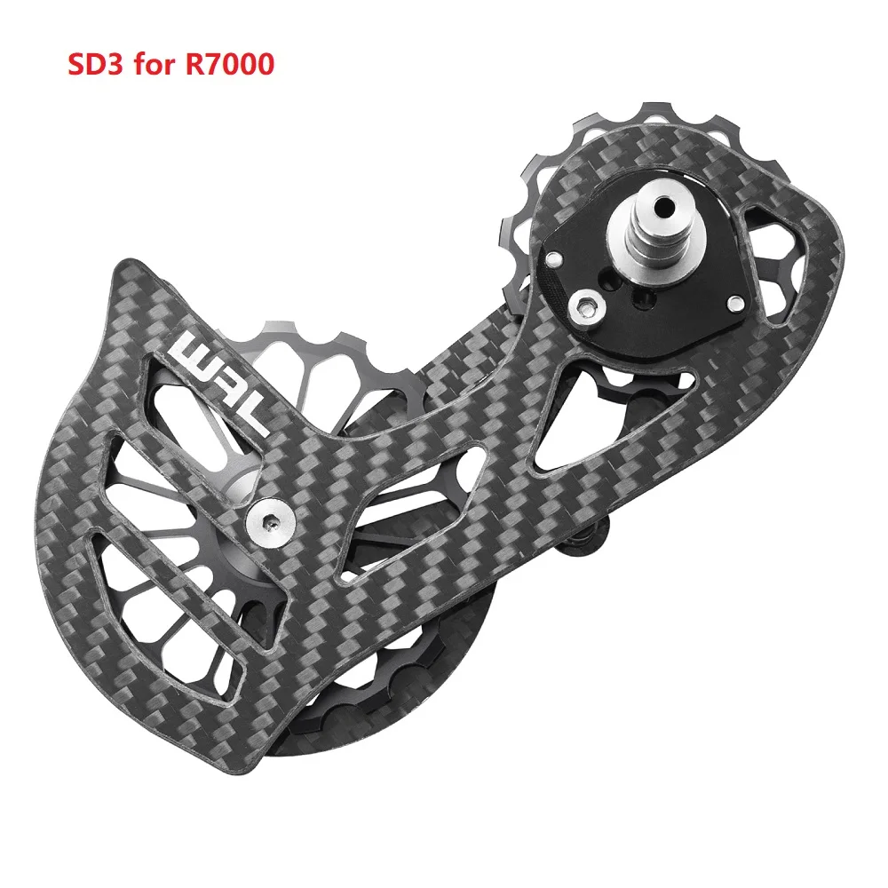 도로 자전거 후방 변속기, 탄소 섬유 세라믹 베어링, 17T 가이드 휠, R7000 용 후방 풀리