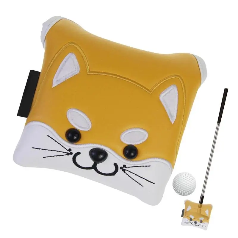 

Mallet Putter Cover Cartoon Cover For Golf Club Head PU Fabric Putter Protective Supplies For Golf Professions And Enthusiasts