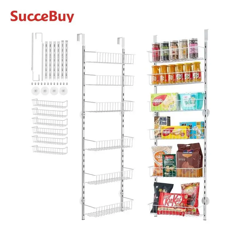 Heavy Duty Over the Door Pantry Organizer Rack