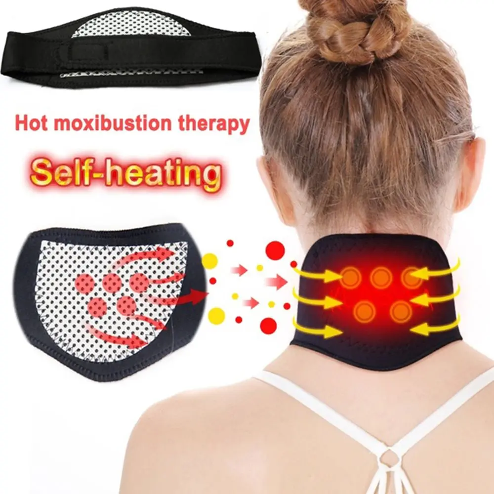

Neck Relaxation Massager Cervical Disc Therapy Warmer Self-heating Pad Neck Care Collar Neck Support Magnetic Neckband