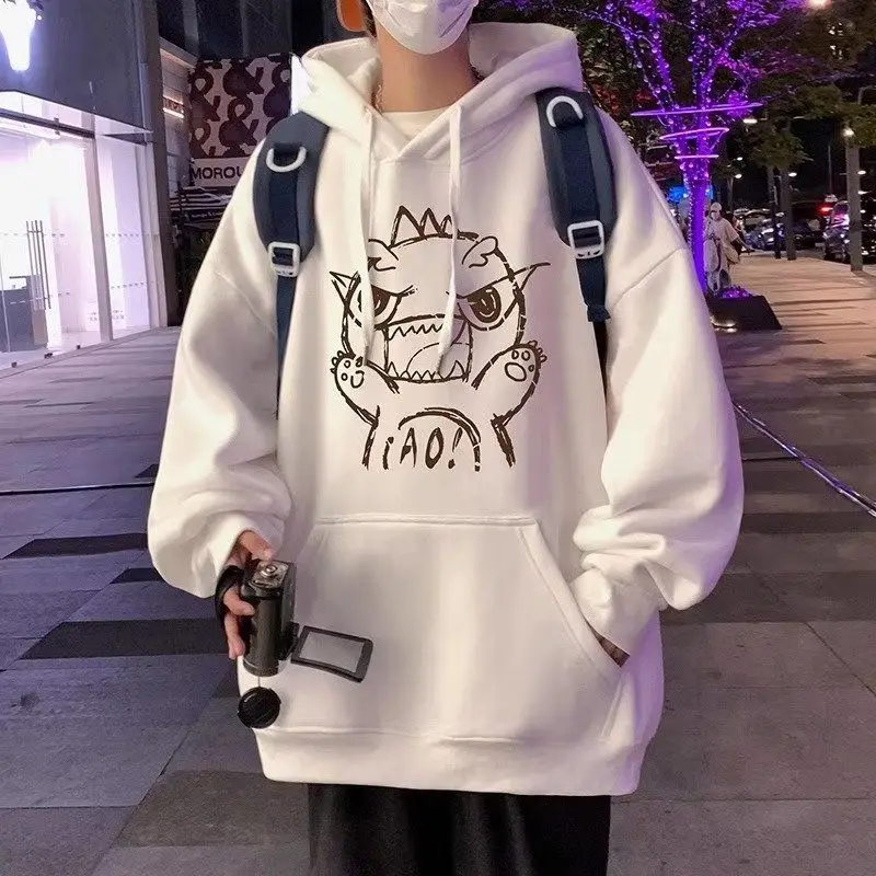

New In Hoodies Dinosaur 3D Printing Harajuku Y2k Hooded Sweatshirt For Men Casual Pullovers Gothic Men's Clothing Winter HIP HOP