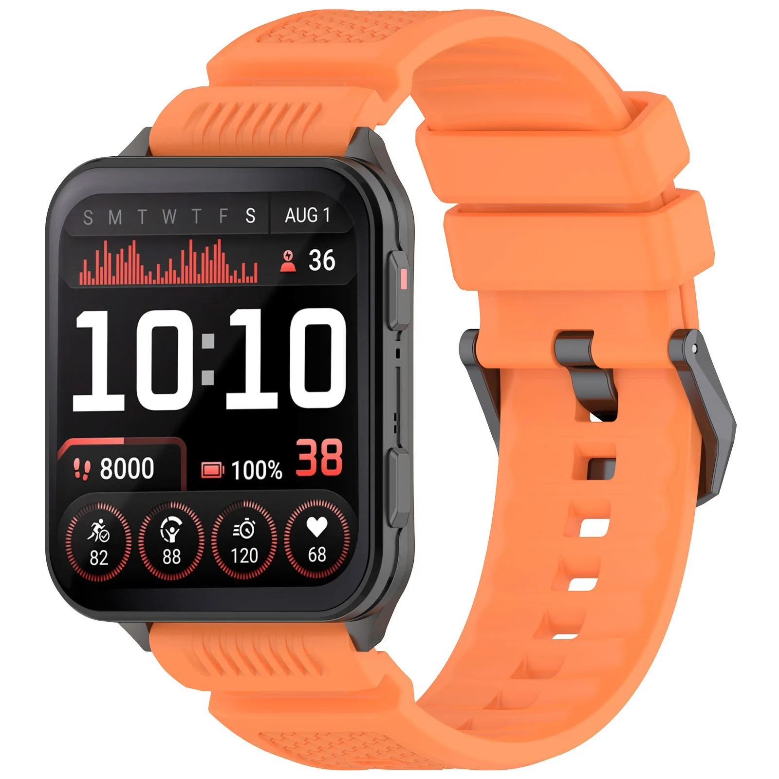 Premium 24MM Silicone Watch Band - Durable Sport Wristband Bracelet Design