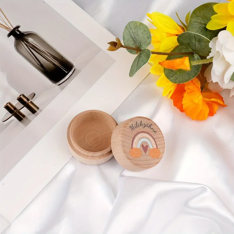 1pc Tooth Box Milk Teeth for Boys Girls Tooth Box Milk Tooth Box Gift Ideas for Christening and Birthday Gifts for New Parents