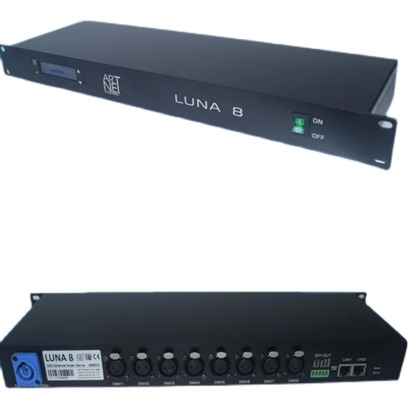 

Art-Net to DMX512 network expansion controller bidirectional 8-channel 4096 channel console Stage lighting