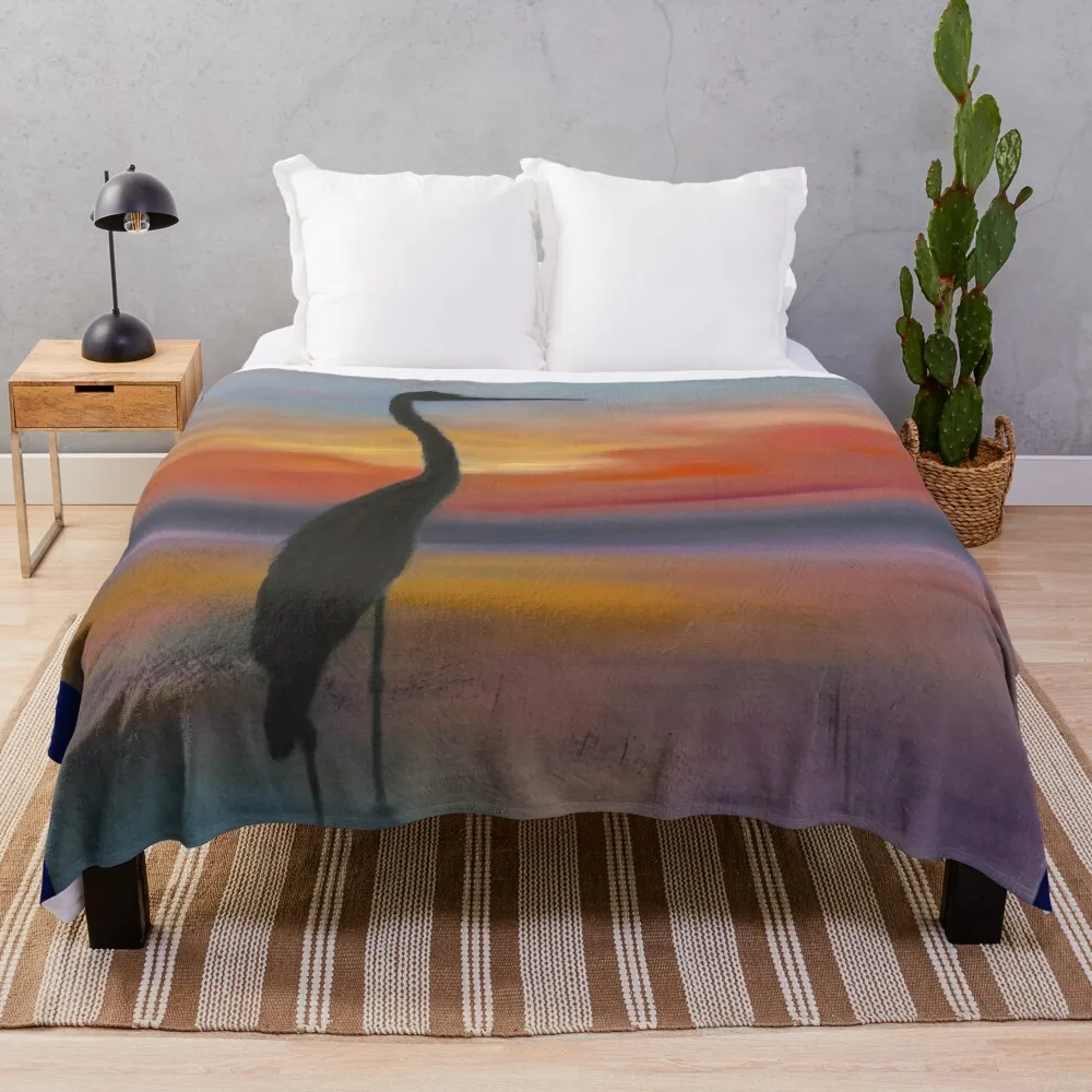 

Solitary Sunset Throw Blanket christmas decoration for sofa Blankets