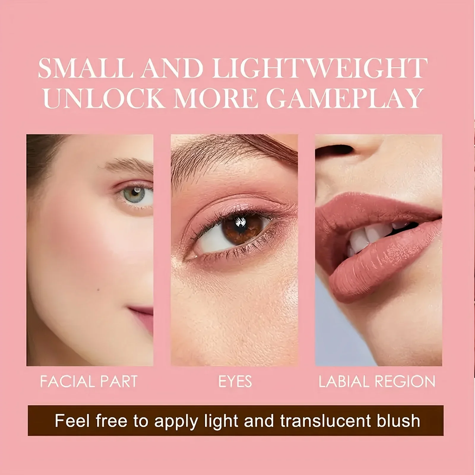 6-color blush palette natural-toned eye shadow palette matte blush palette Light breathable suitable for cheek and e 6