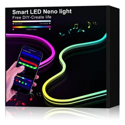 Vibrant Neon LED Strip Lights with Music Sync and DIY Dreamcolor Effects - 3m (Neon LED Full Set)