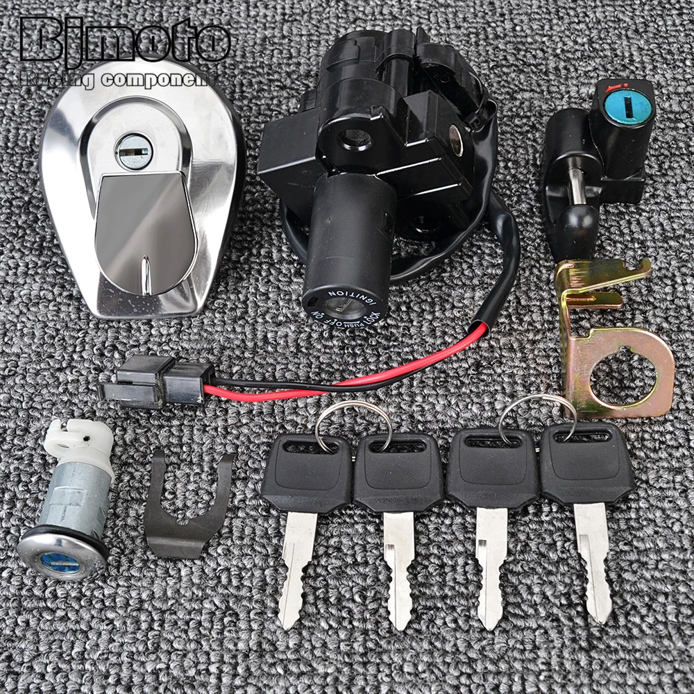 35010-MW3-830 Ignition Switch Fuel Gas Cap Seat Lock Key Set For Honda CB750 Nighthawk 1991-2003 2002 2001 2000 1999 1998 1997