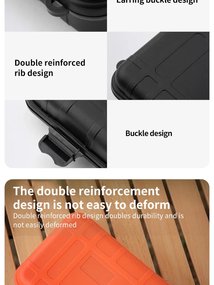 Small Gadget Camping Outdoor Survival Box Shockproof Waterproof Sealed Storage Small Size