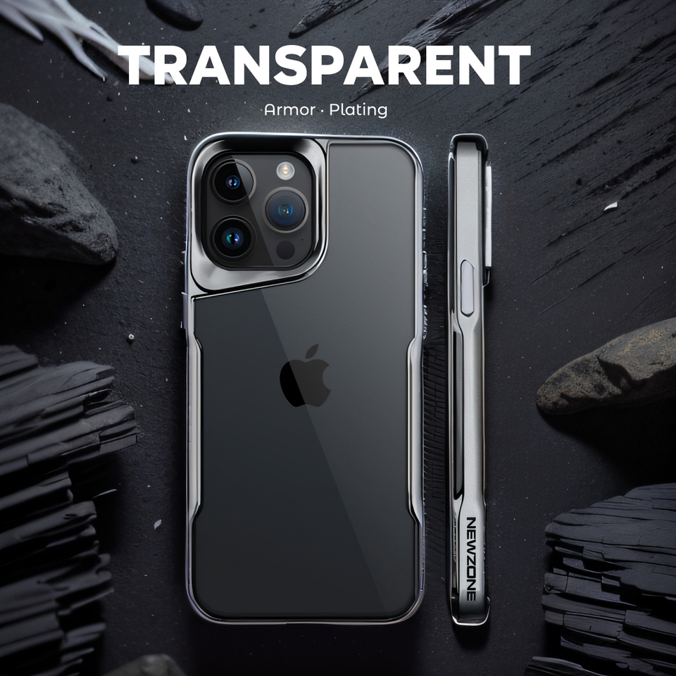 Luxury Electroplated Soft Frame Phone Case For iPhone 11 12 13 14 15 16 Pro Max Shockproof Shell Acrylic Transparent Back Cover