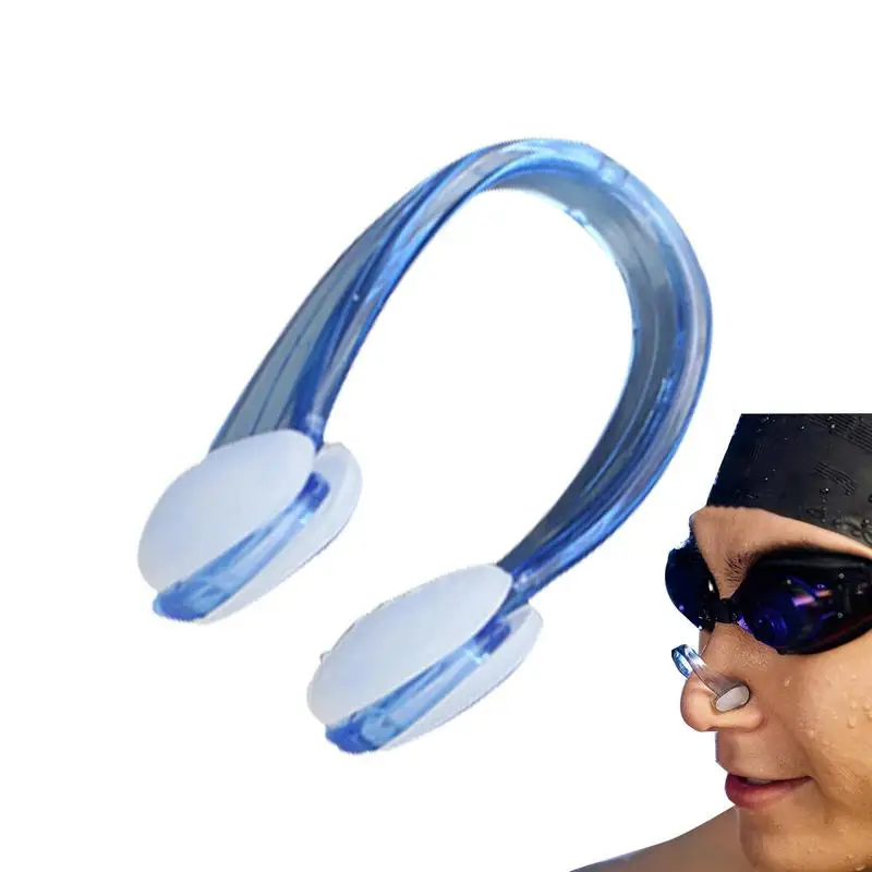 

Nose Protector For Swimming Plug Swim Protector Diving Clip Comfortable Waterproof Non-slip Silicone For Diving Showering