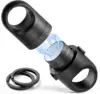Titanium Magnetic Key Holder,black,Quick Release Keychain, Detachable Magnetic Keychain, Safely Lock System-360 ° Rotatablblack 1