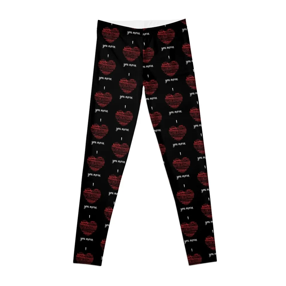 

I love you more Leggings gym clothing Fitness woman Sportswear woman gym Womens Leggings