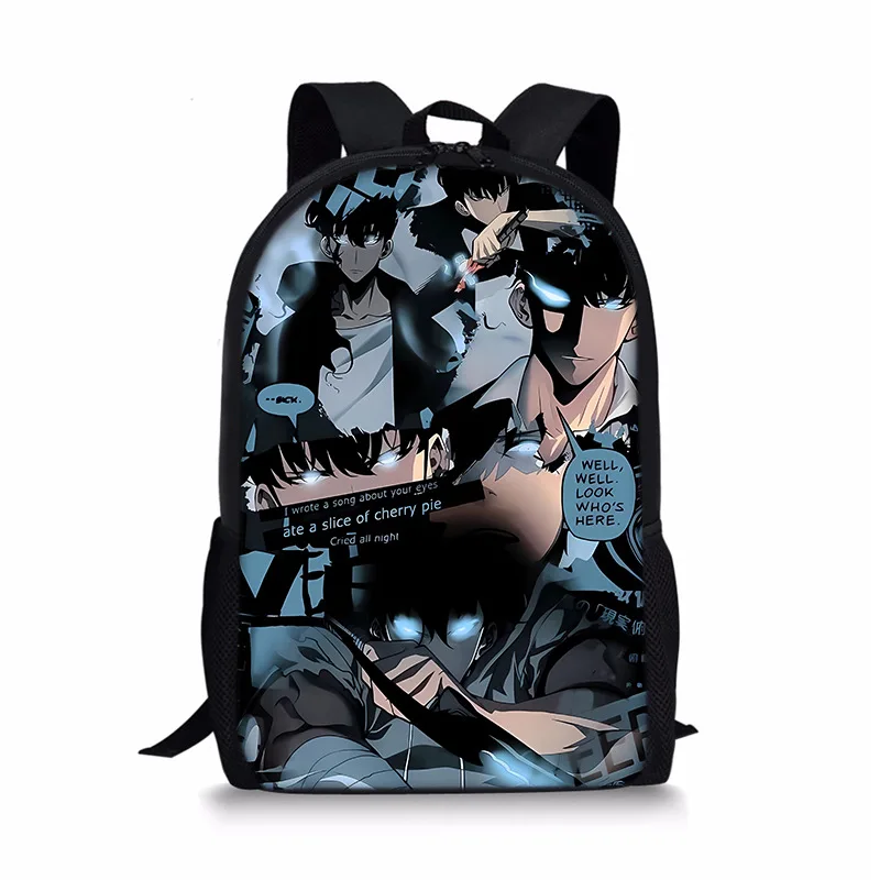 I upgraded Solo Leveling backpack alone, student children's universal backpack print 1