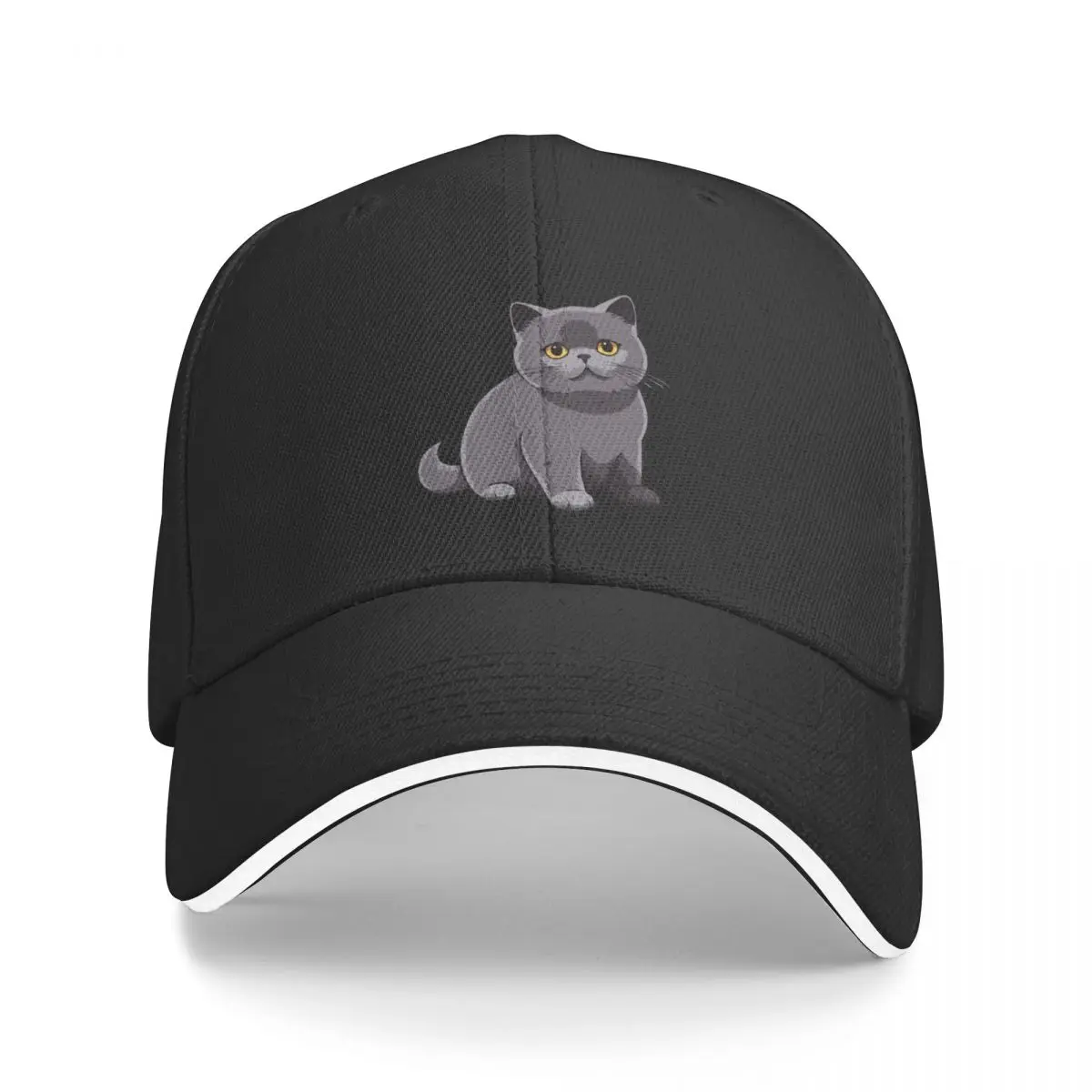 

Cute British Shorthair Cat Baseball Cap Gentleman Hat |-F-| Boy Women's