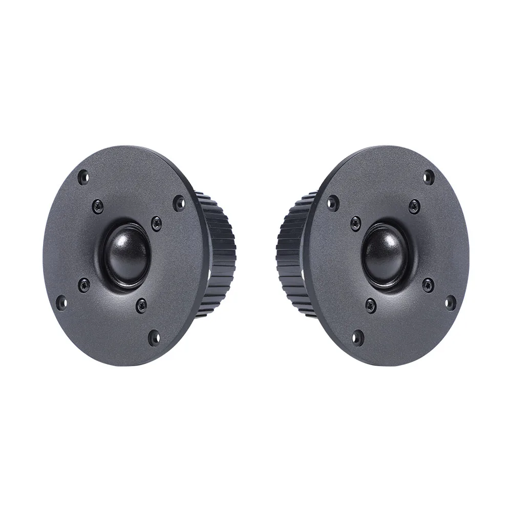 Dome Silk Film Tweeter 6ohm 20W HIFI DIY Bookshelf Speaker Anti-Magnetic Hifi Home Sound Music Theater 2pcs 4 Inch
