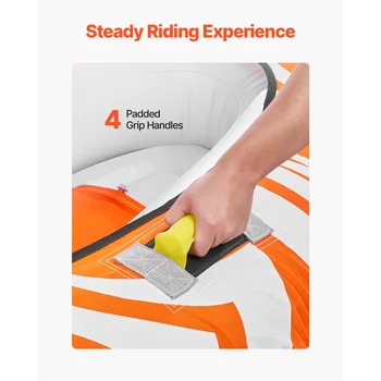 SucceBuy Towable Tubes for Boating 2Person Inflatable Boat Tubes 340lbs Water Sport Tubes for Boat to Pull-with 840D Full Nylon 5