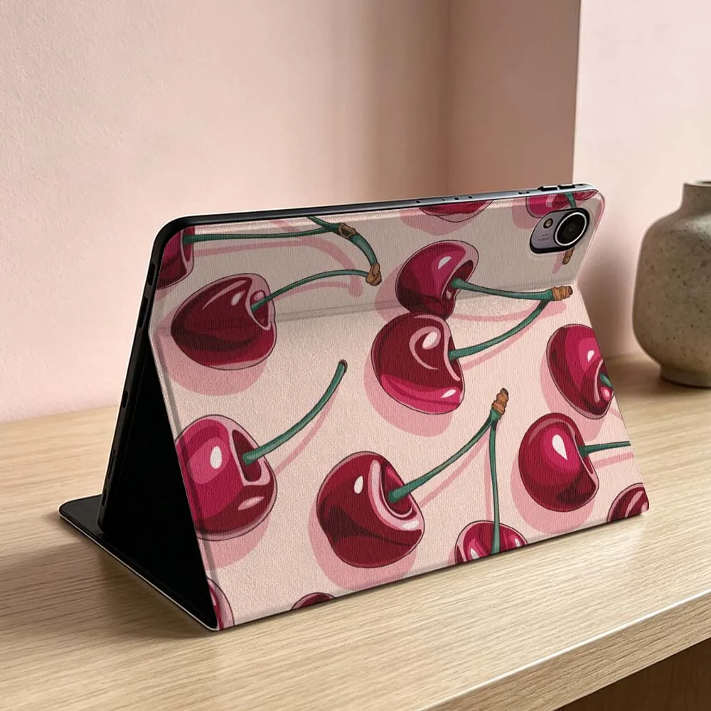 Fresh Cherry Pink Pattern Soft Tablet Case