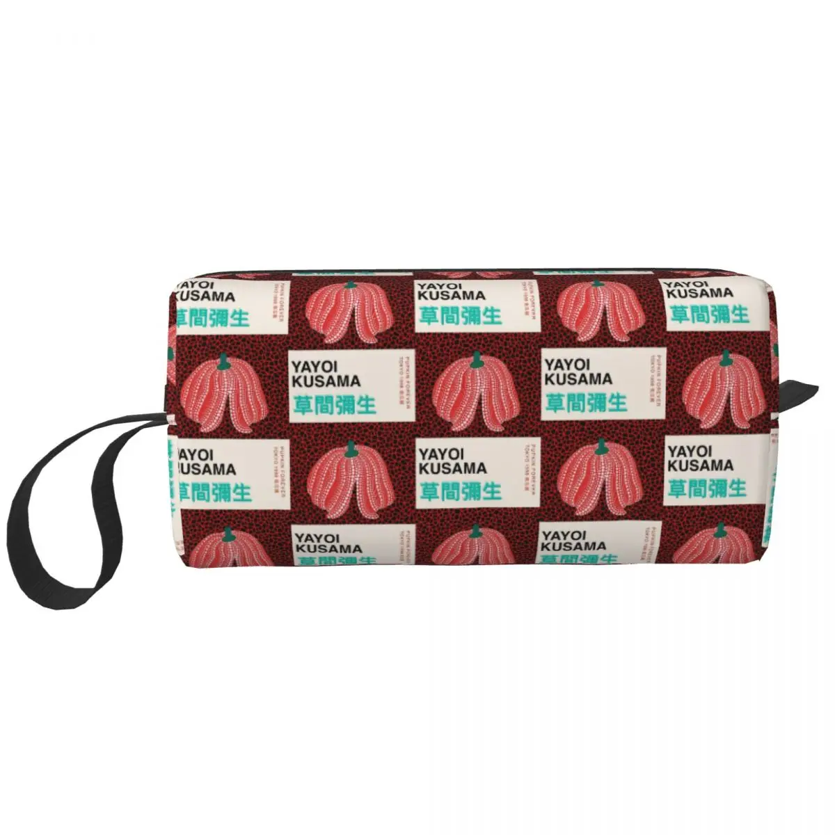 Custom Vintage Yayoi Kusama Pumpkin Toiletry Bag Donna Abstract Art Makeup Cosmetic Ladies Beauty Storage Dopp Kit Case