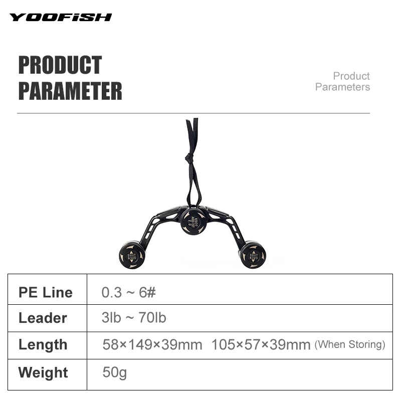 YOOFISH Fishing Tools GT FG PR Knotter Assist Line Leader