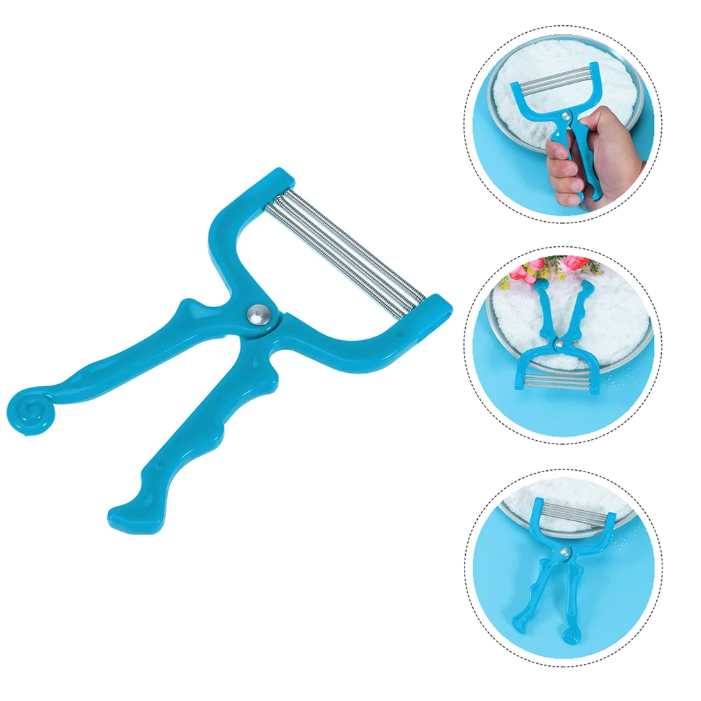 

3Pcs Women Skin Hair Remover Facial Hair Spring Lip Hair Epilator (Blue)